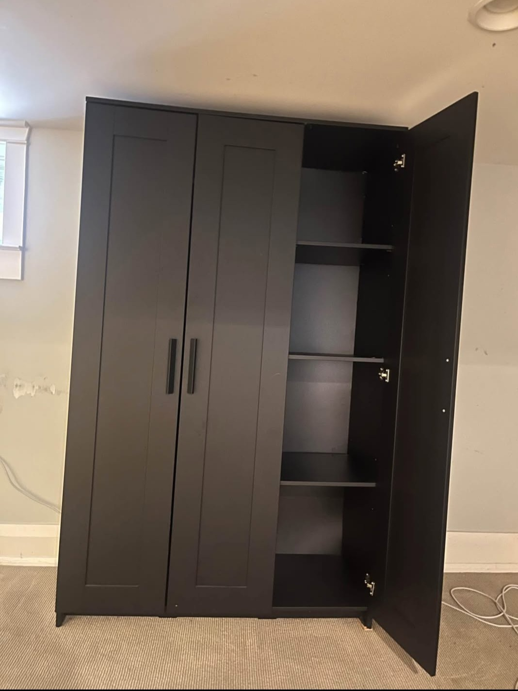 Ikea Brimnes 3 Door Wardrobe - Black - photo 2