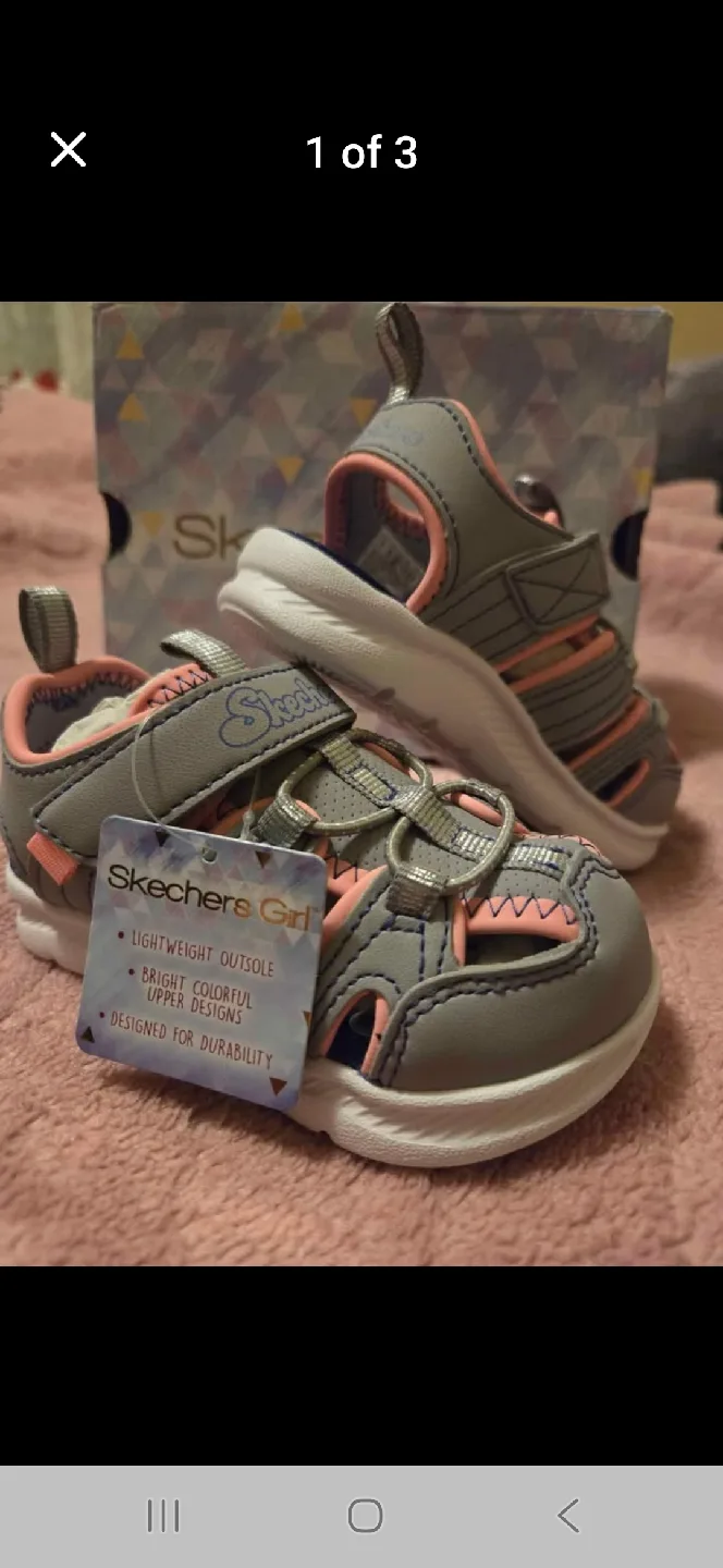 Skechers Girl Sandals - Size 8 - Playful Trek thumbnail