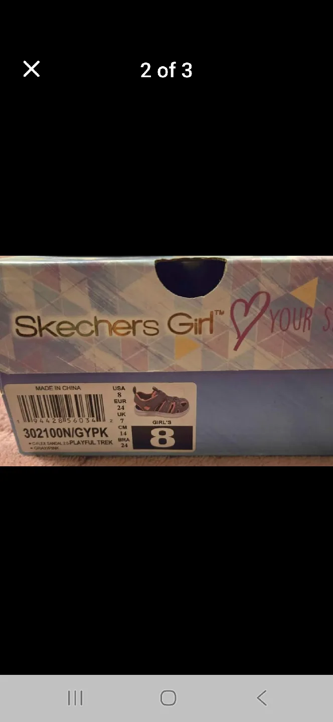 Skechers Girl Sandals - Size 8 - Playful Trek image indicator(2)
