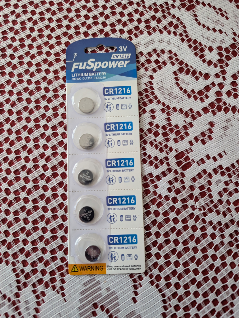 FuSpower CR1216 3V Lithium Battery - photo 2