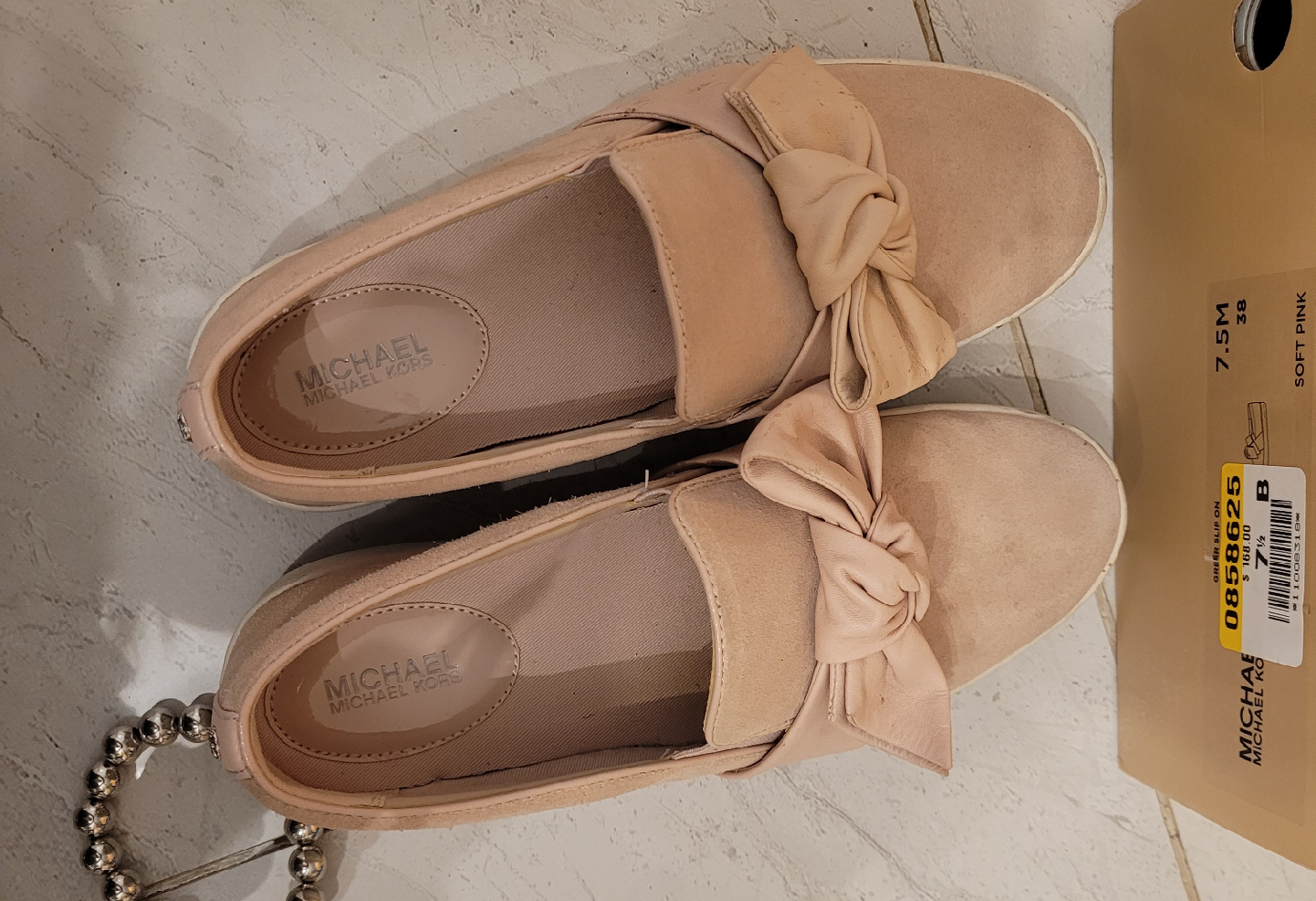 Michael Kors Greer Slip-on Shoes - Size 7.5, Soft Pink - photo 2