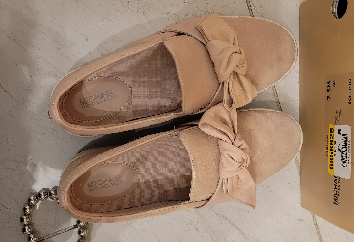 Michael Kors Greer Slip-on Shoes - Size 7.5, Soft Pink image indicator(2)