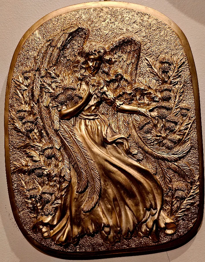 Angel Wall Art - Gold Colour thumbnail