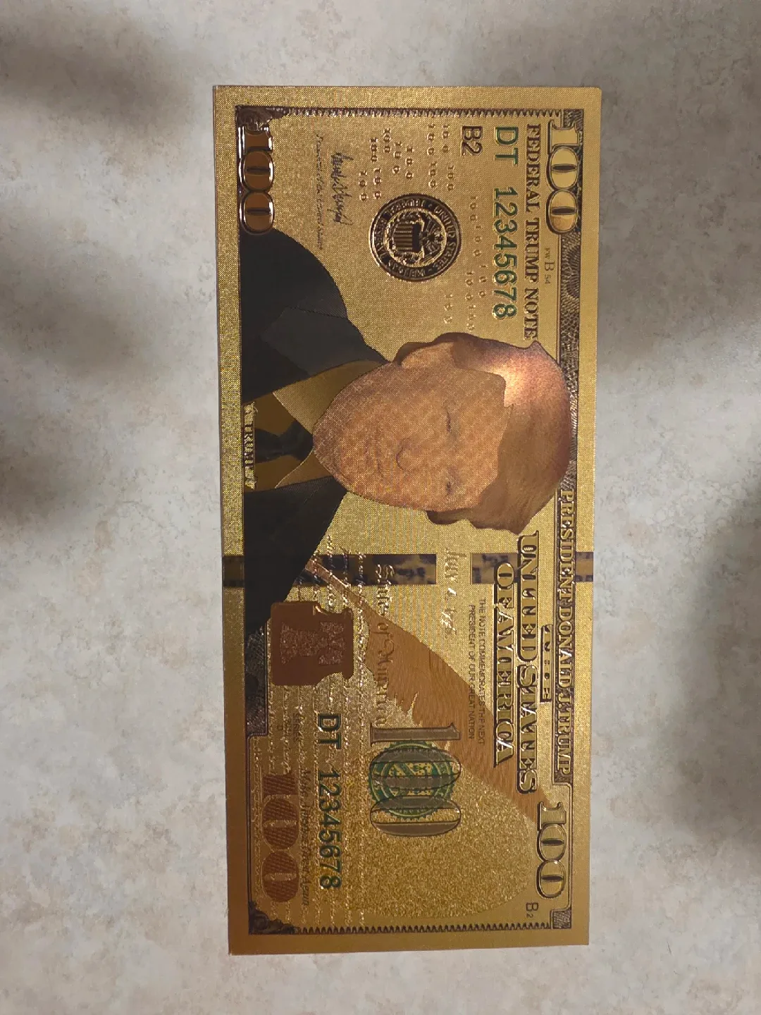 Donald Trump $100 Novelty Bill