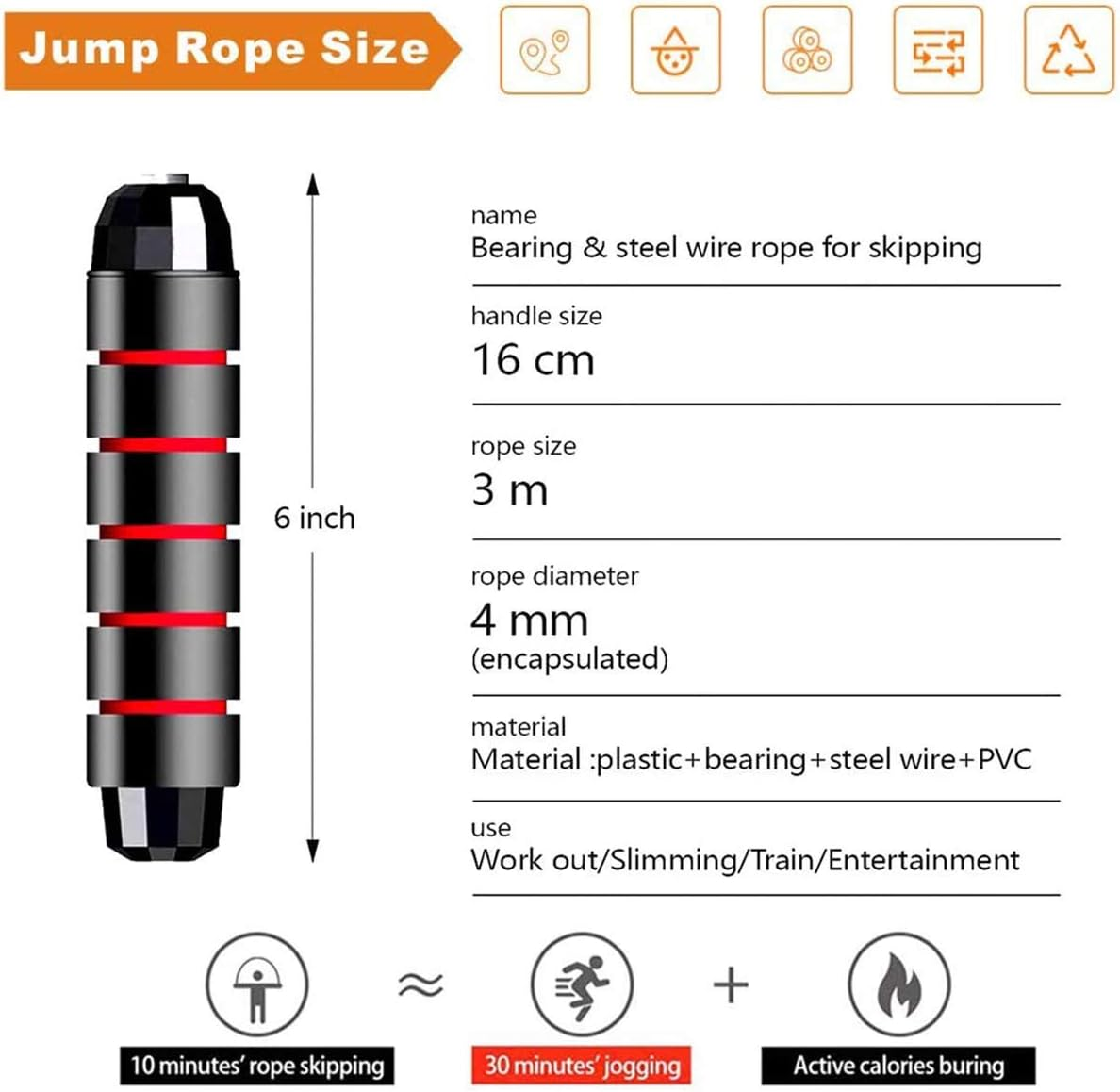 Cosmoplex Jump Rope Tangle-Free with Ball Bearings - photo 4