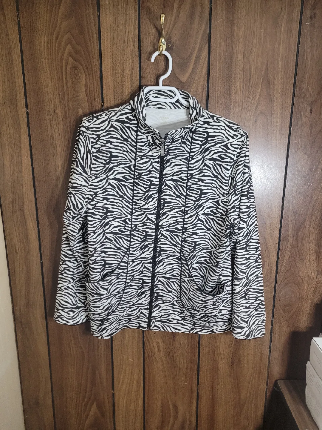 ALIA Zebra Print Jacket - Size Medium thumbnail