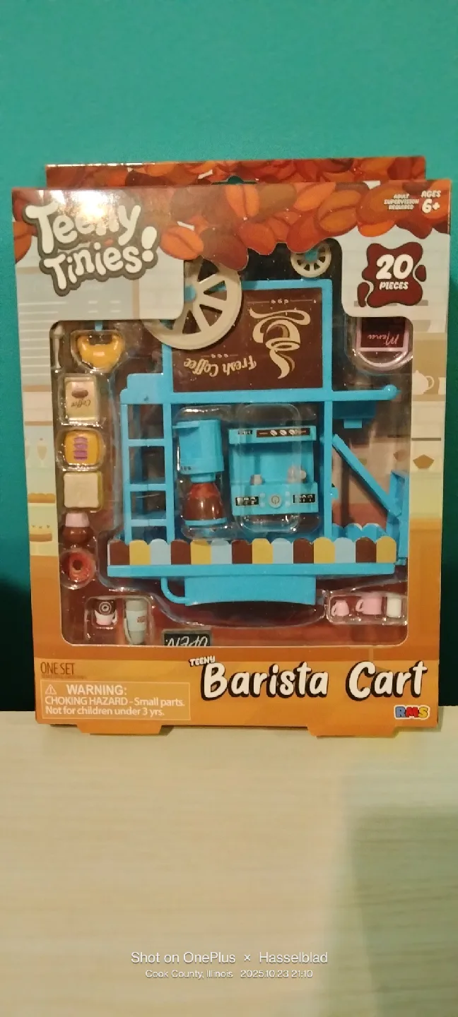Teeny Tinies! Teeny Barista Cart - New