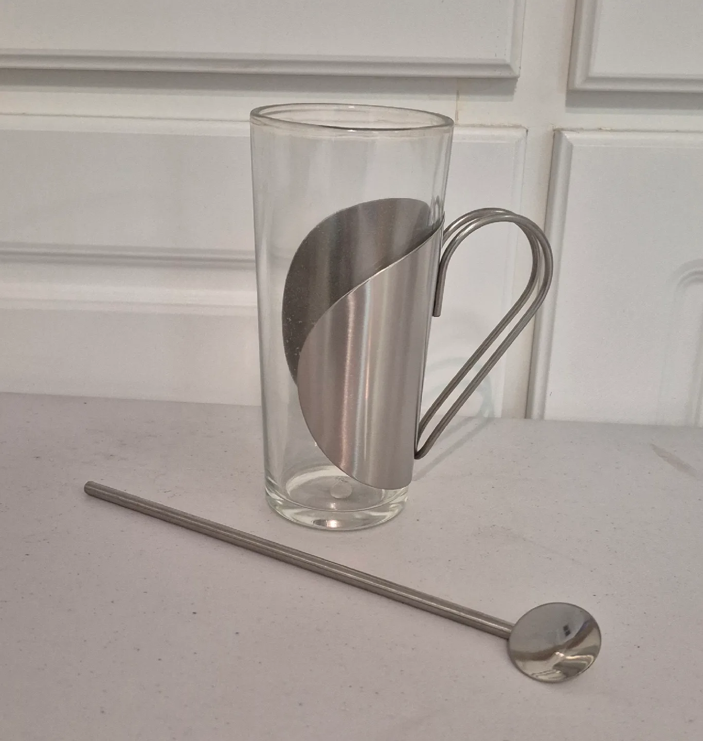 Set of 8 Stainless Steel Specialty Coffee Cups with Spoons image indicator(4)