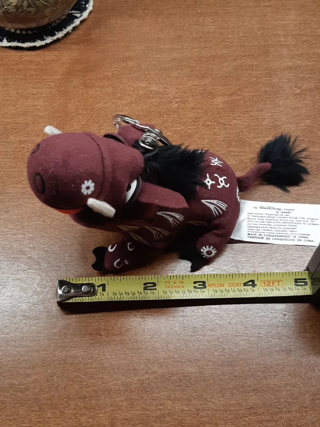 Walt Disney Lion King Pumba Keychain image indicator(5)