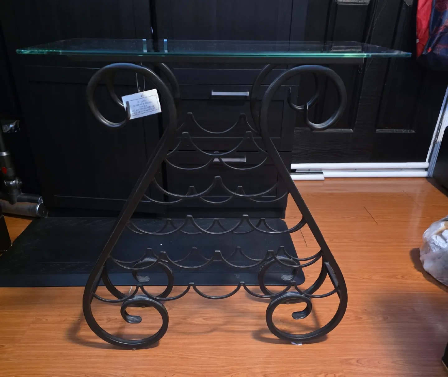 Bombay wine rack with Glass Top table image indicator(4)