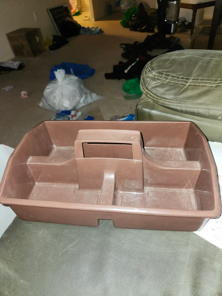 Brown Plastic Storage Caddy thumbnail