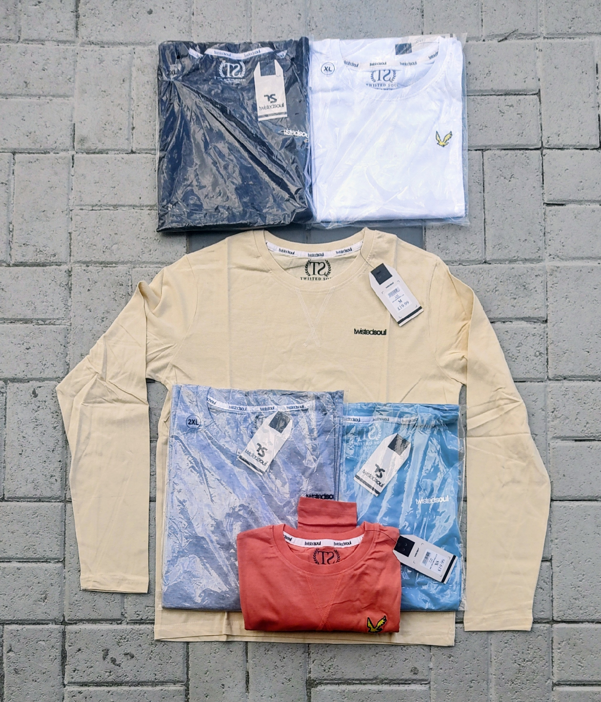 Wholesale for long Sleeve T-Shirt (Various Colours)