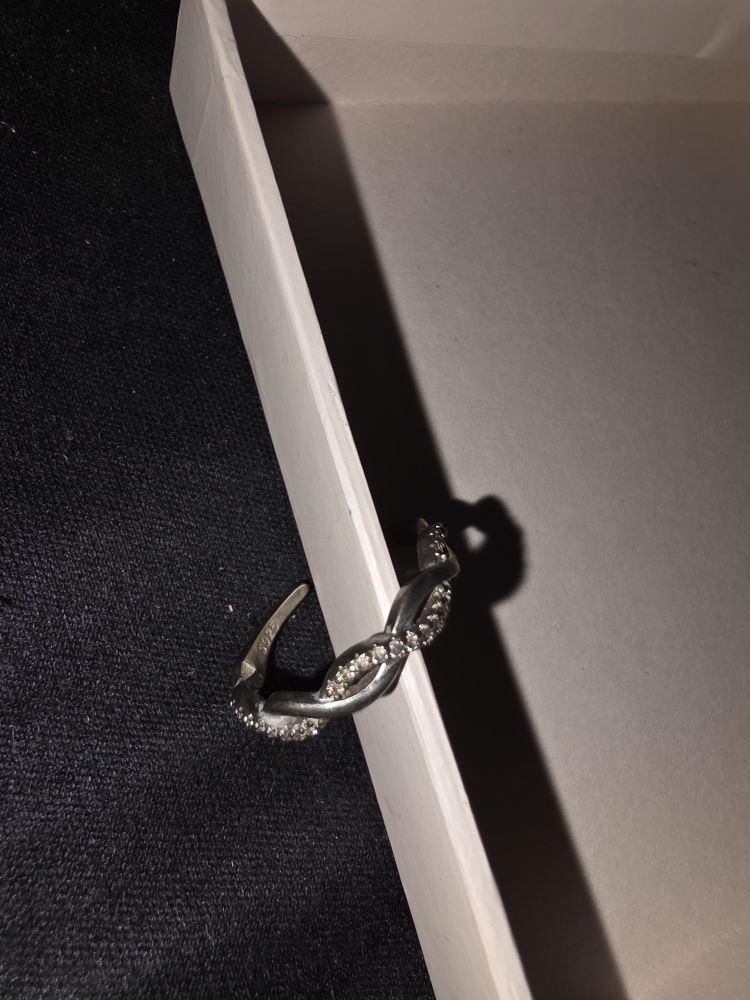 Pandora Silver Braided Toe Ring, Size 6.5 - photo 2