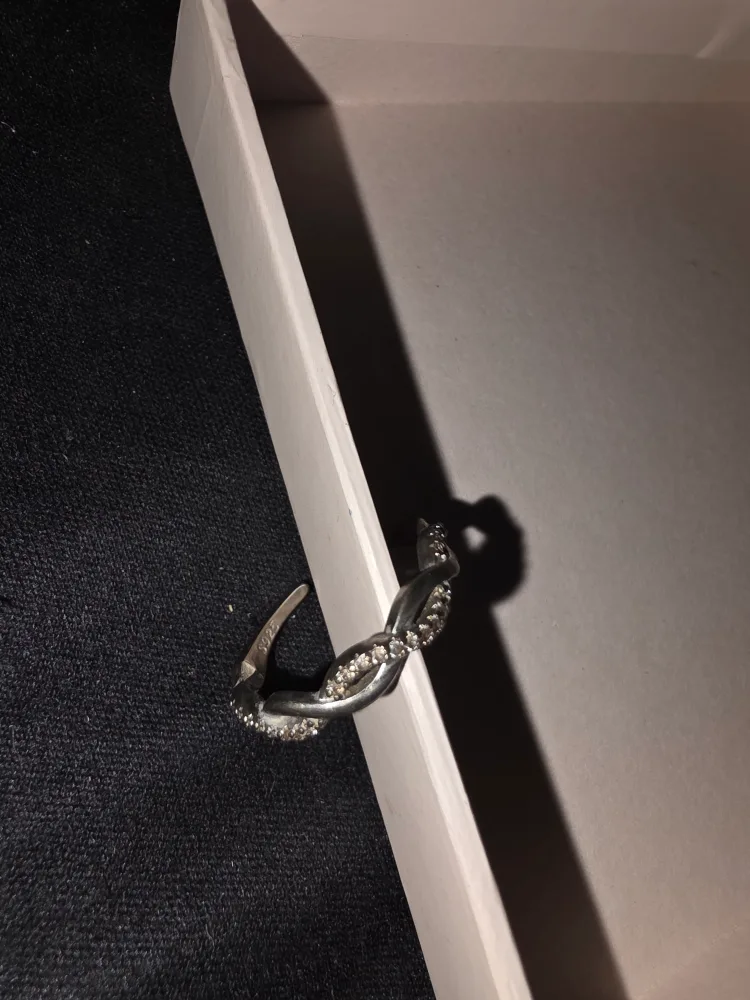 Pandora Silver Braided Toe Ring, Size 6.5 image indicator(2)