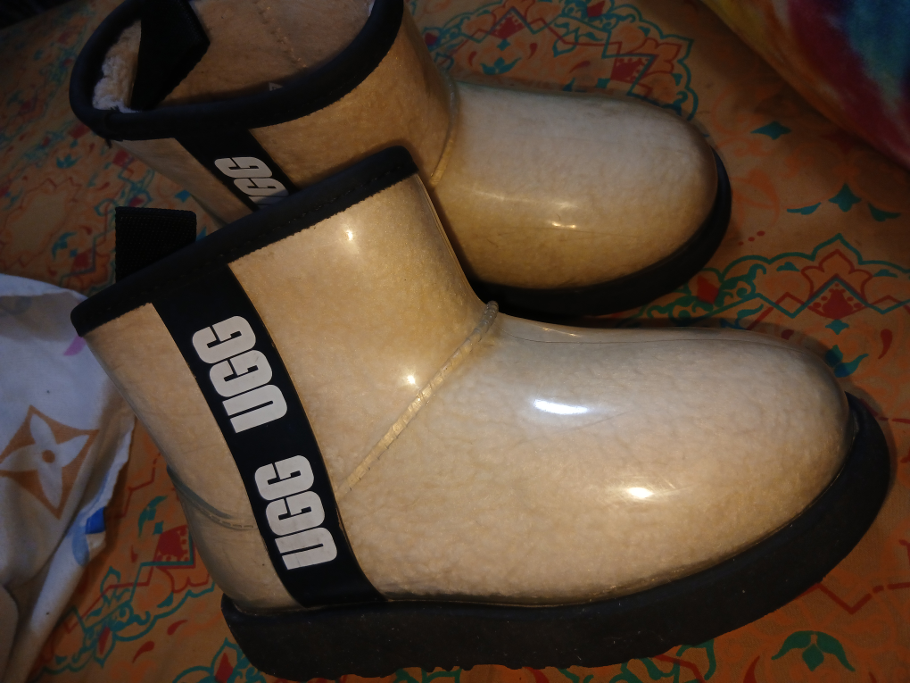 UGG Waterproof Clear Boots - Size 12