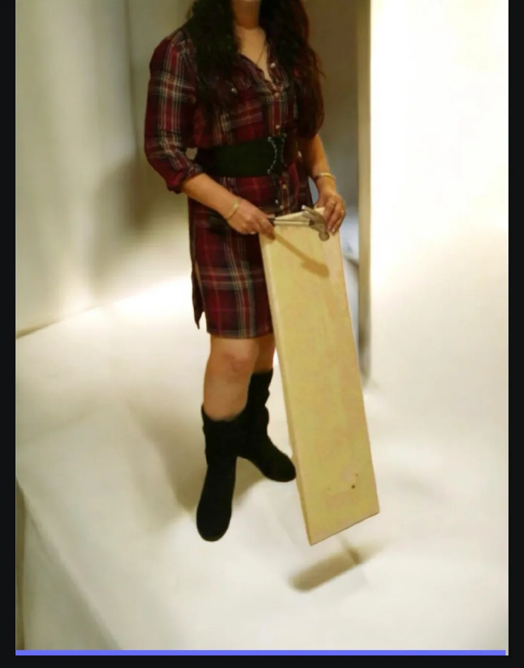 Assorted Dresses - Plaid, Green, Black/White image indicator(7)