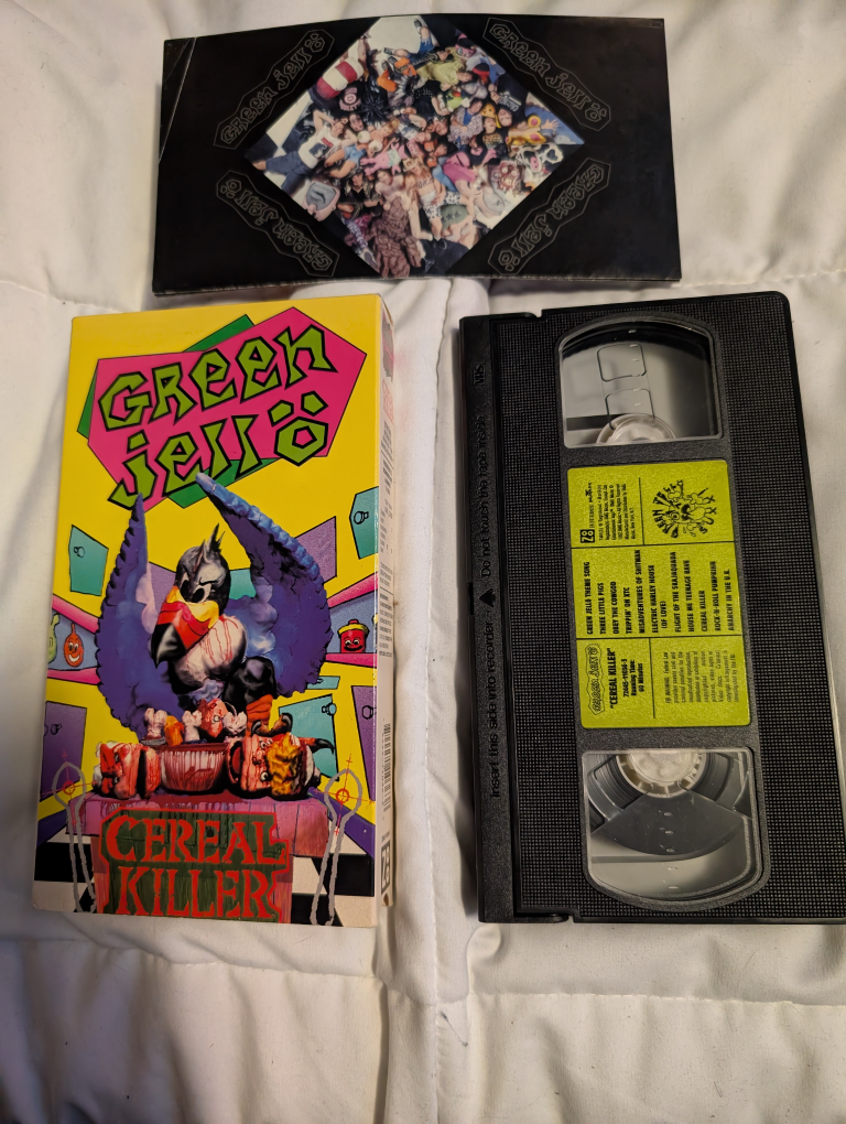 Green Jello Cereal Killer VHS Tape Complete