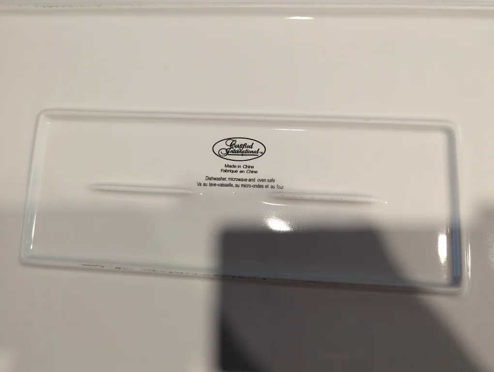 Certified International White Platter image indicator(2)