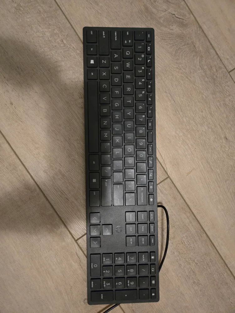 HP Wired Keyboard - Black thumbnail
