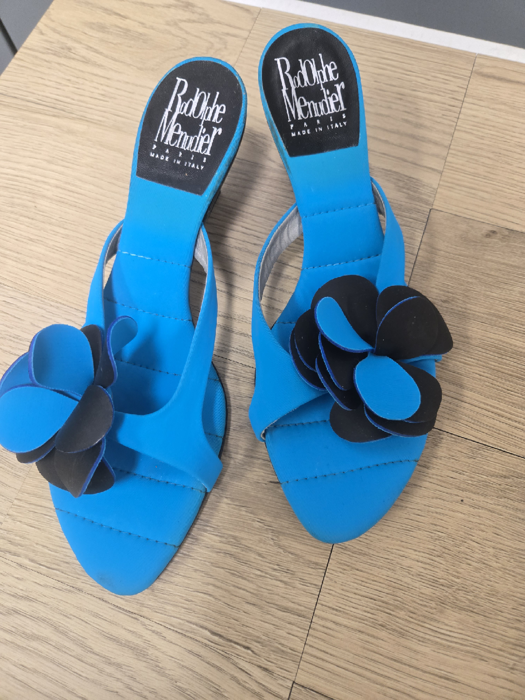 Rodolphe Menudier Blue Heels - Size 40