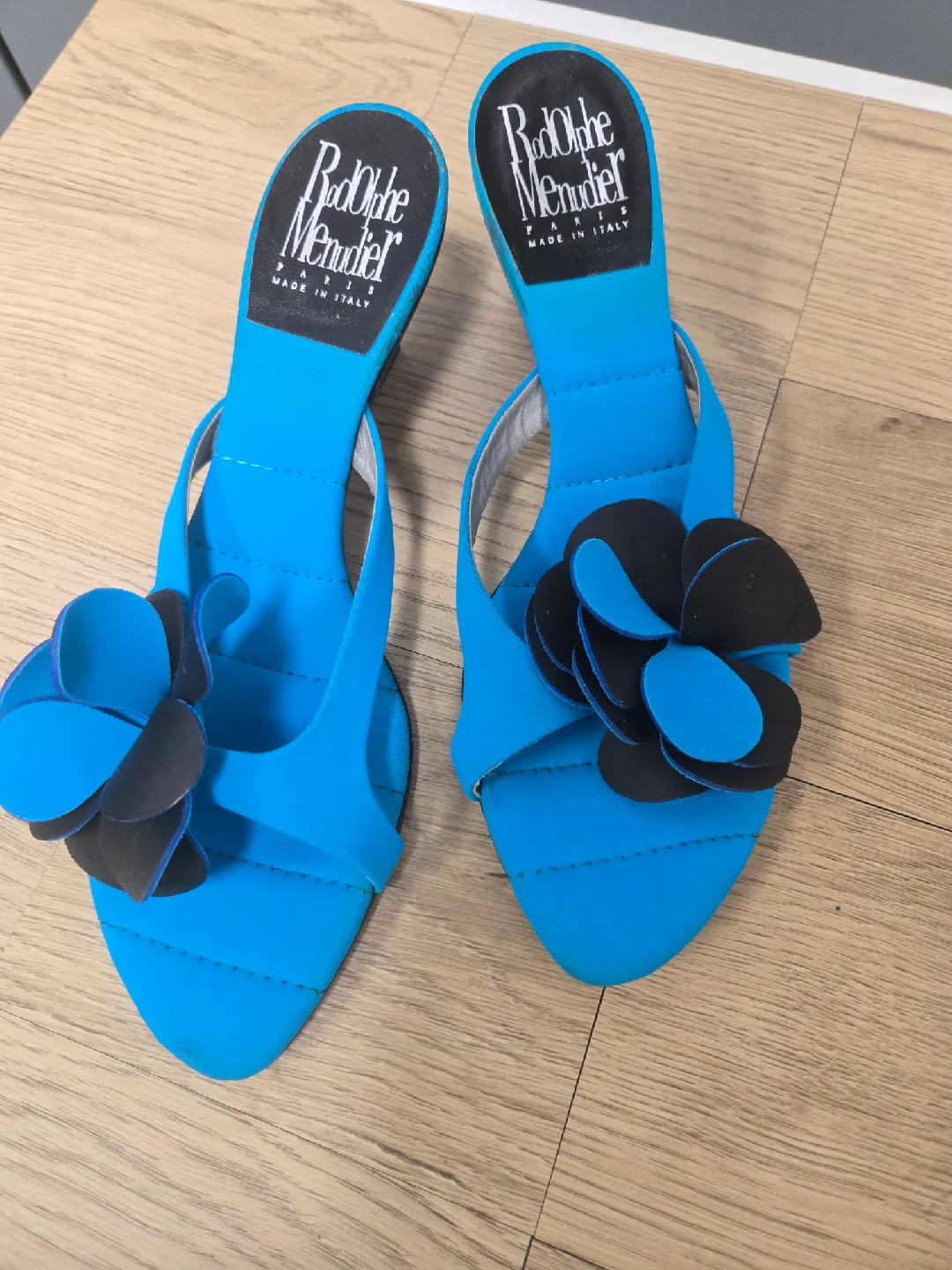 Rodolphe Menudier Blue Heels - Size 40