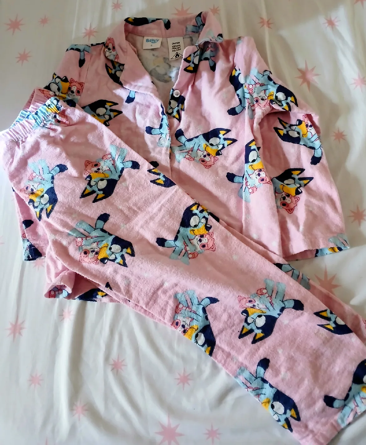 Bluey Pajamas - Size 4