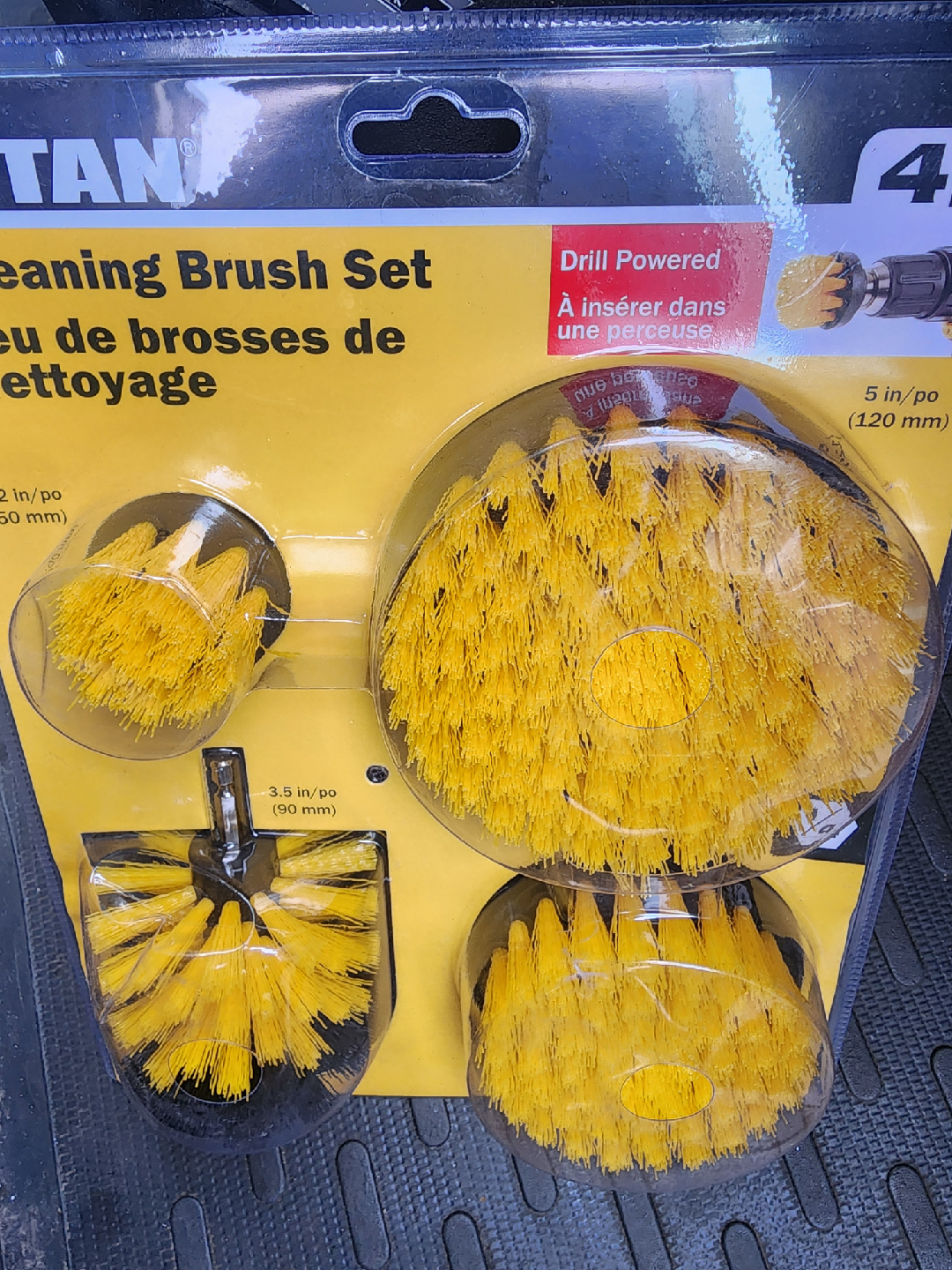 Titan Cleaning Brush Set - 4 Piece Drill Powered
