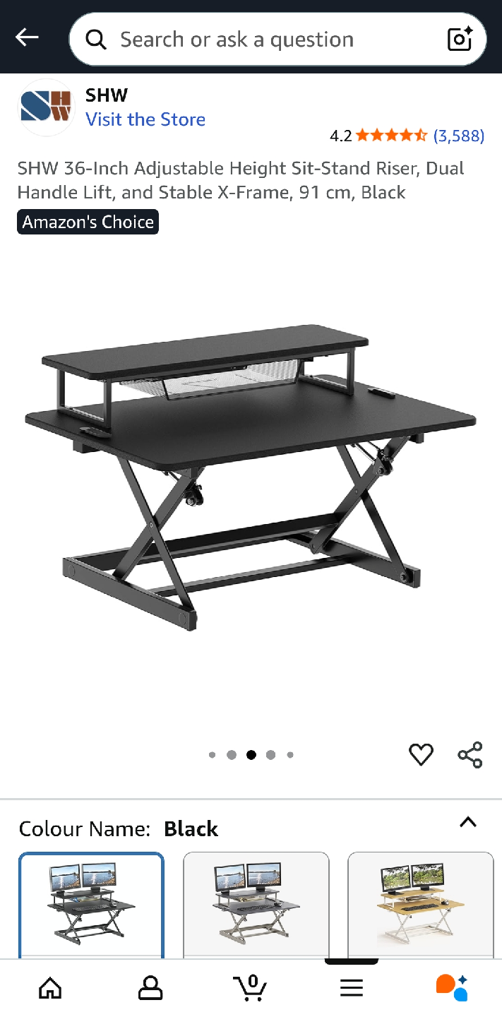 Standing Desk Converter - Black - photo 3