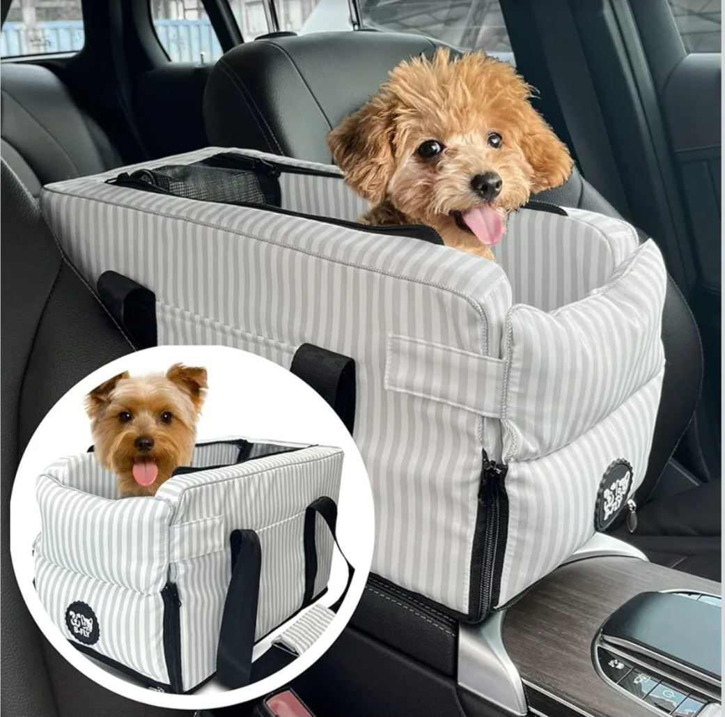 B-FLY Dog car Seats for Small Dogs - with Safety Straps is ...