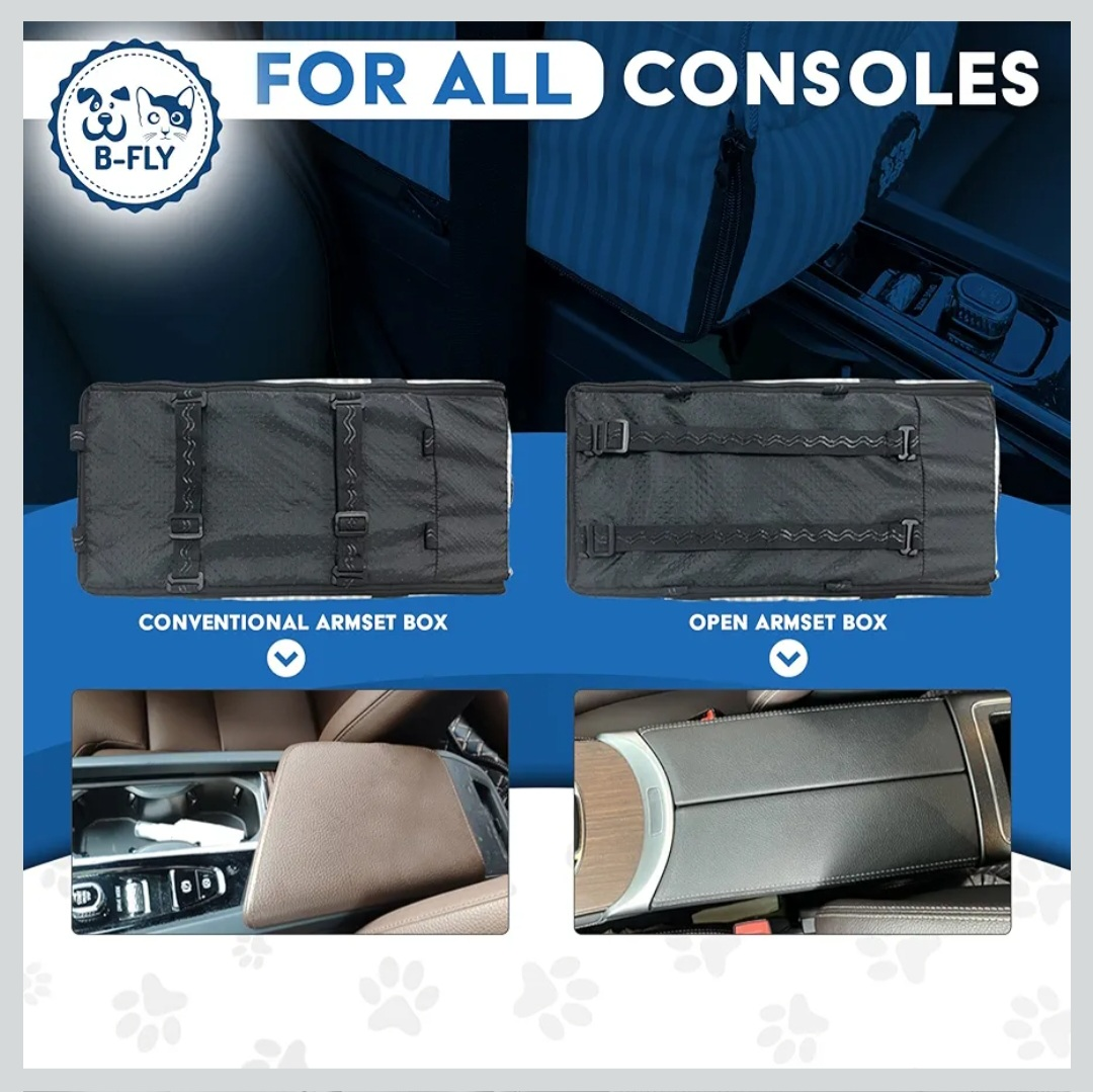 B-FLY Dog car Seats for Small Dogs - with Safety Straps is ... - photo 5