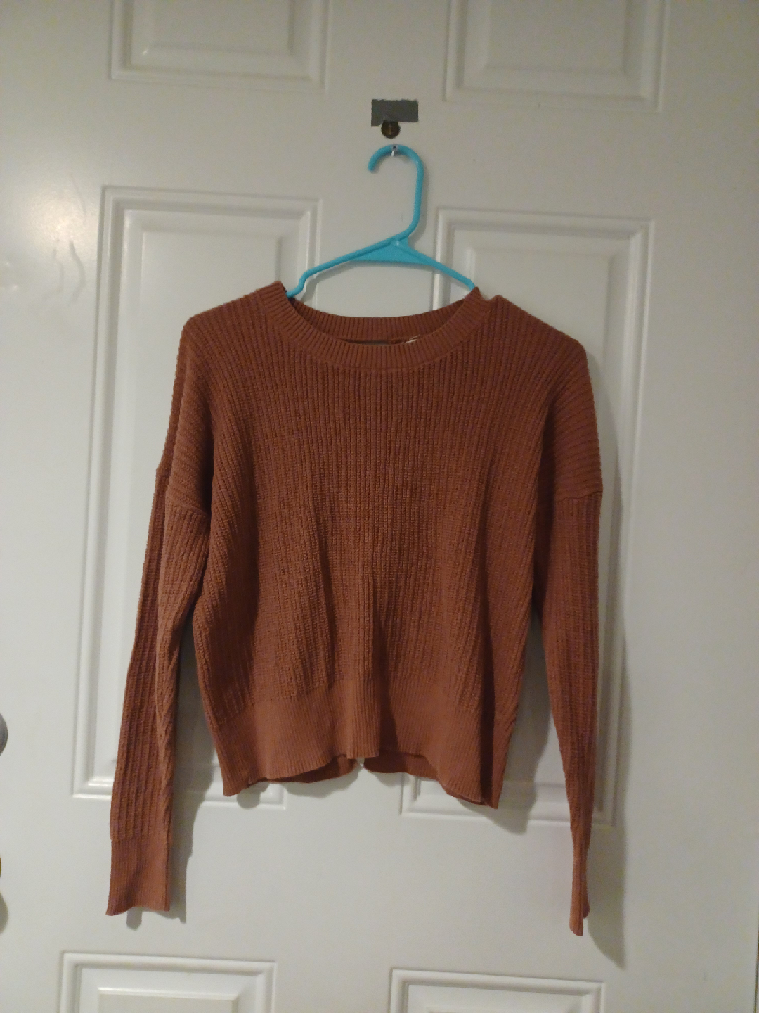 Hippie Rose Brown Cutout Back Sweater - Size M