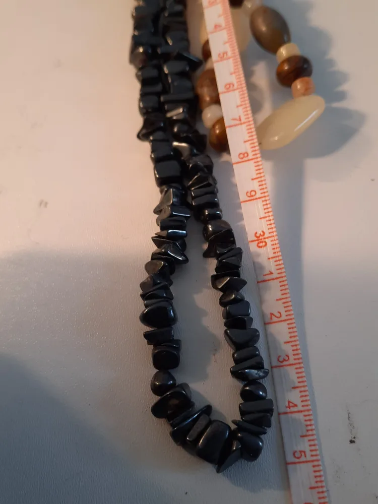 Two Beaded Necklaces with gemstones image indicator(6)