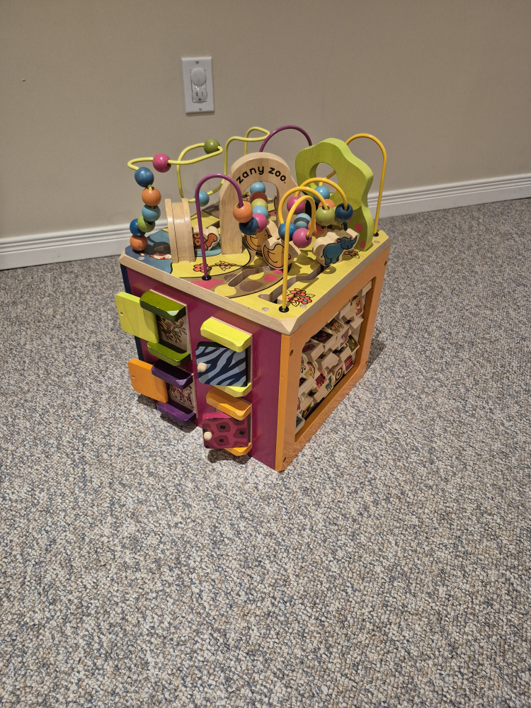 B. Zany Zoo Wooden Activity Cube - photo 2