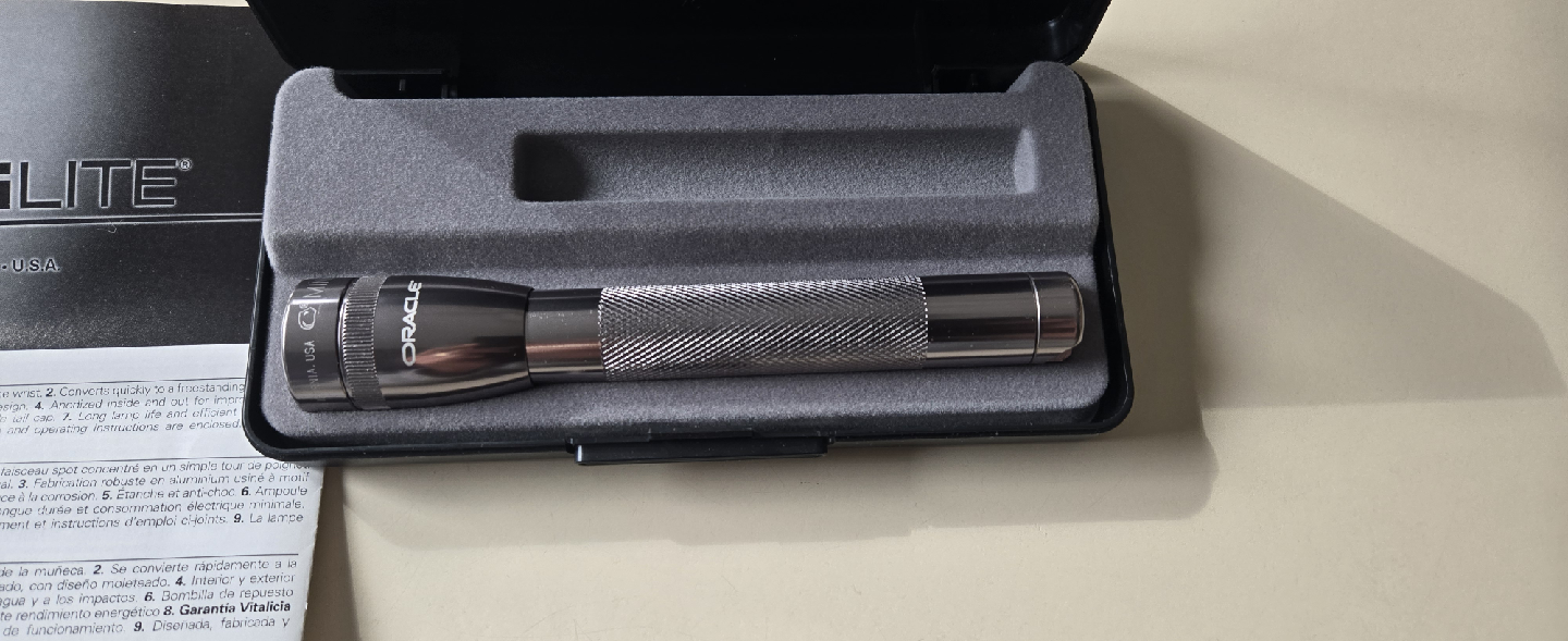 Mini Maglite Flashlight with Case