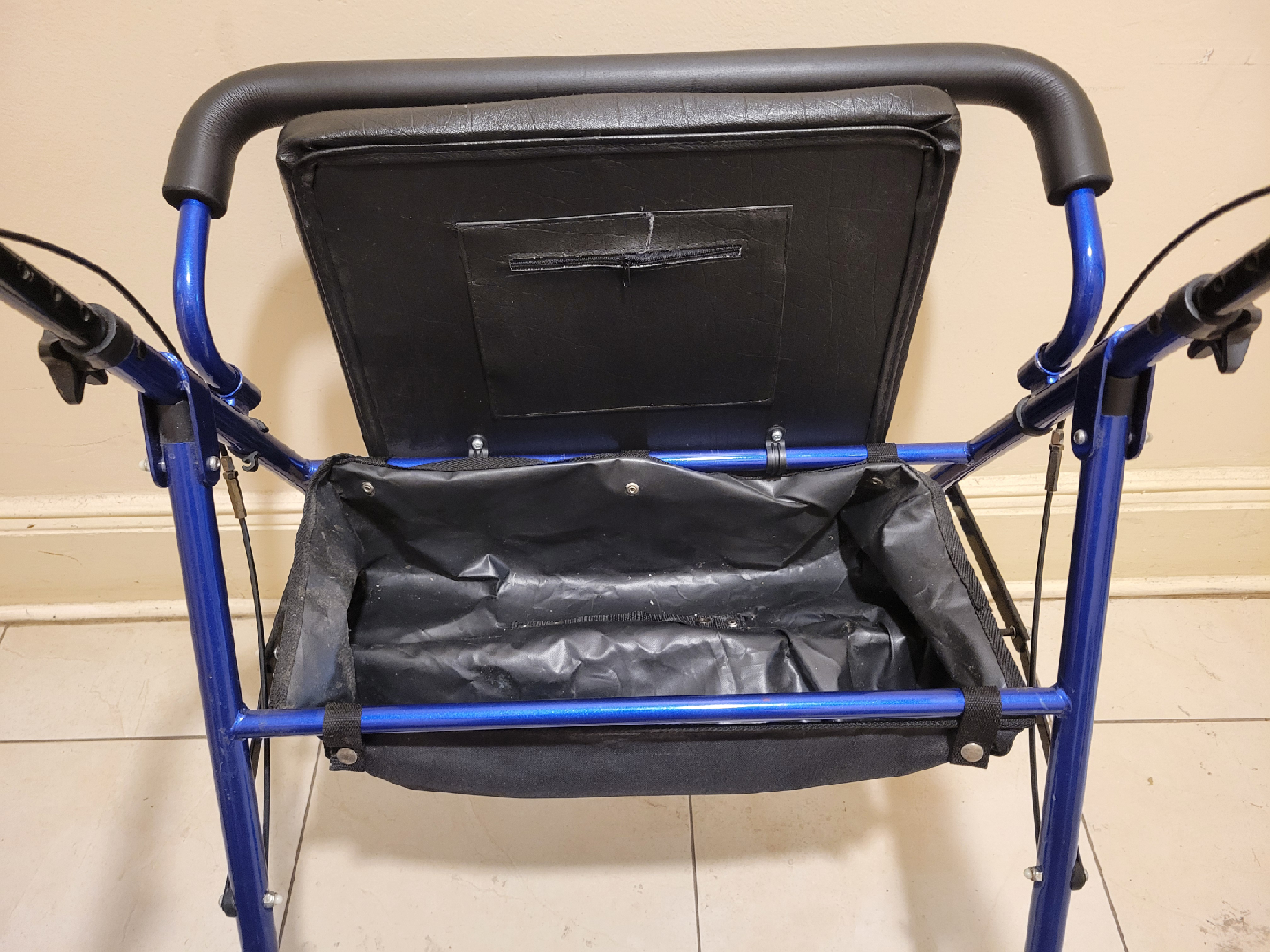 Blue Walker with Seat & Basket - photo 3