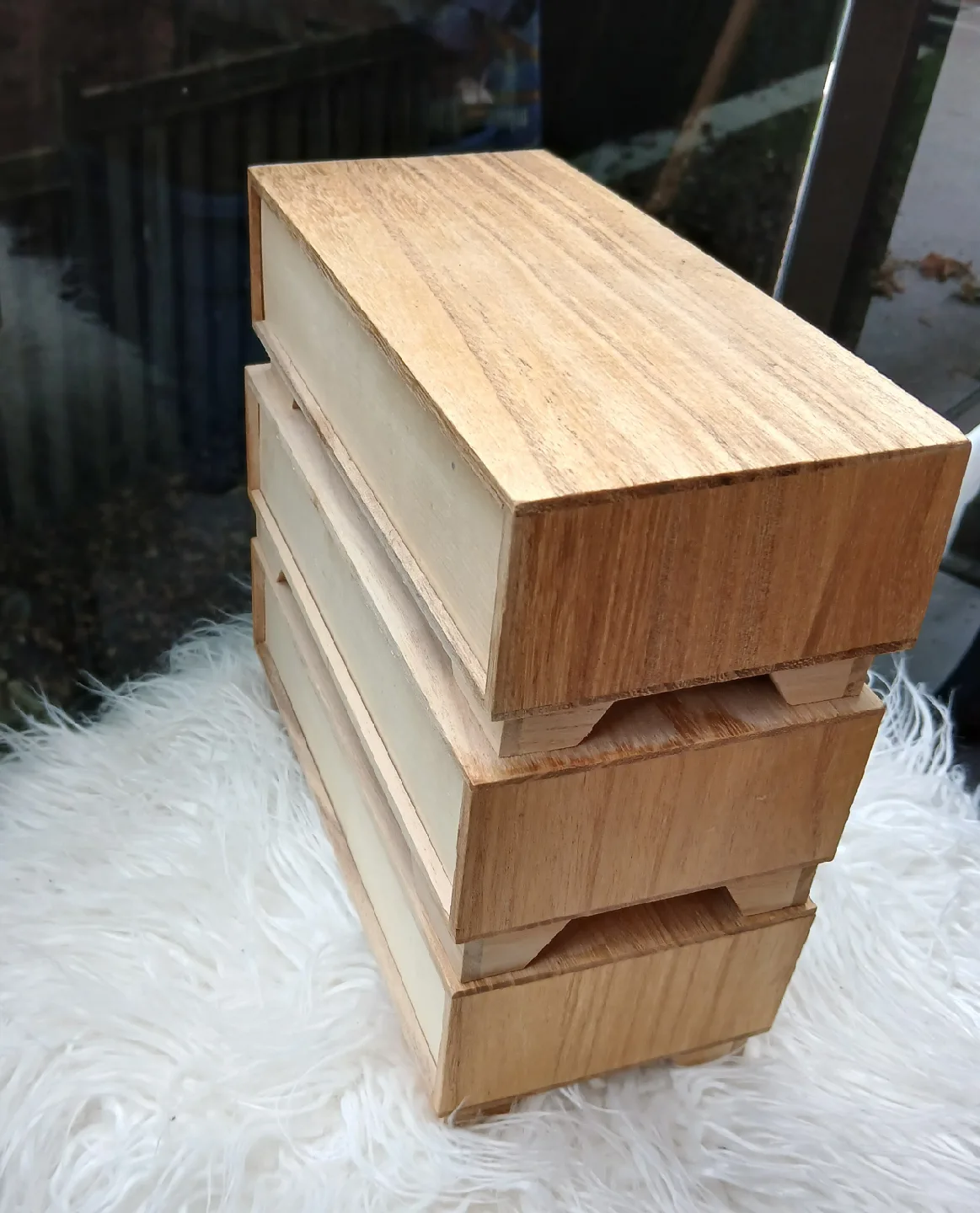 Small Wooden 3-Drawer Storage Unit image indicator(3)