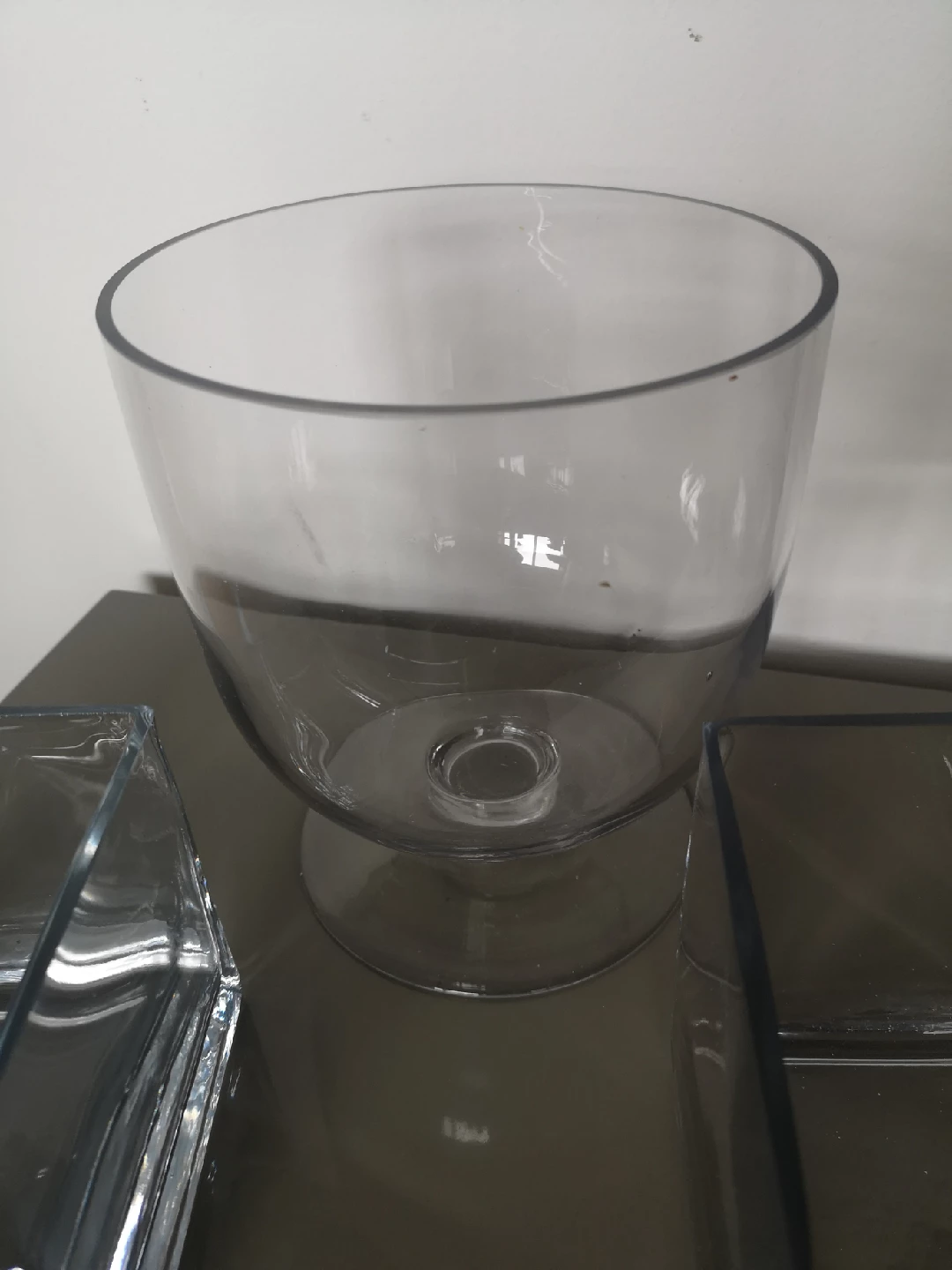 Glass Bowl & Square Vase Set - photo 3