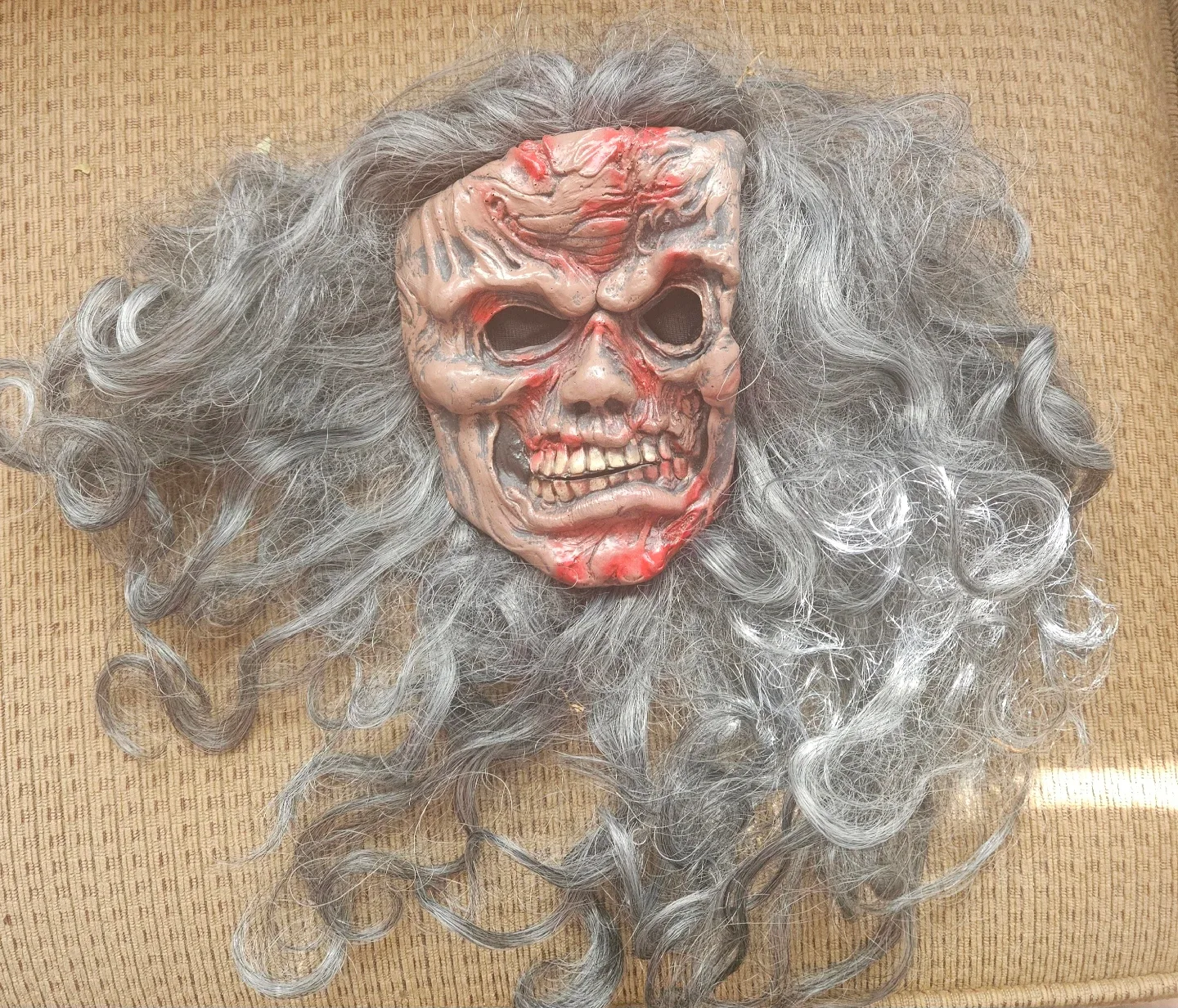 Zombie Costume - Kids size 7ish with Mask/Wig Combo image indicator(2)