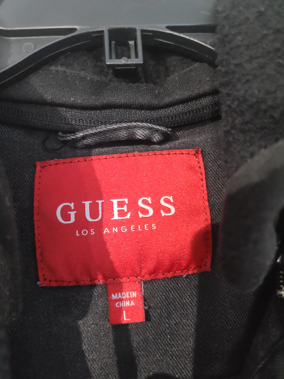 [Large] GUESS Rakim (Black) Denim Jacket w/ Detachable Hood image indicator(2)