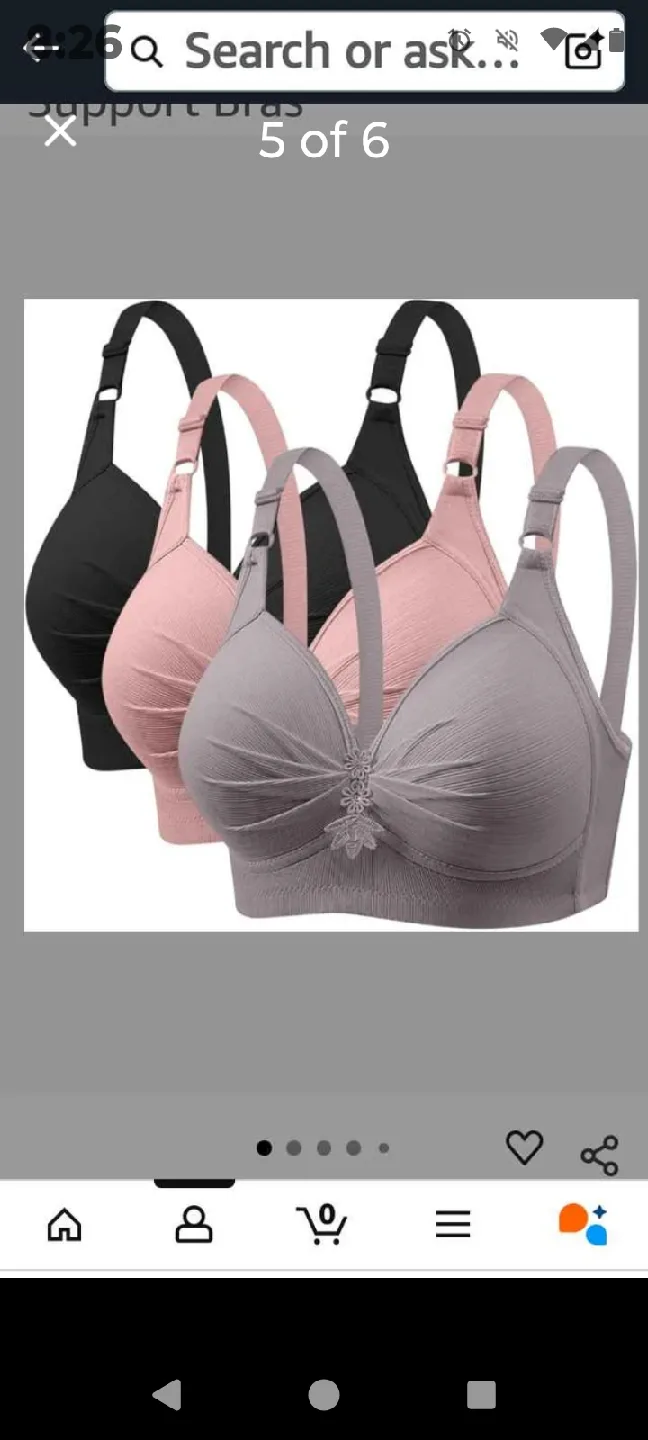 new Bras - Black, Pink, Grey🧡 image indicator(4)