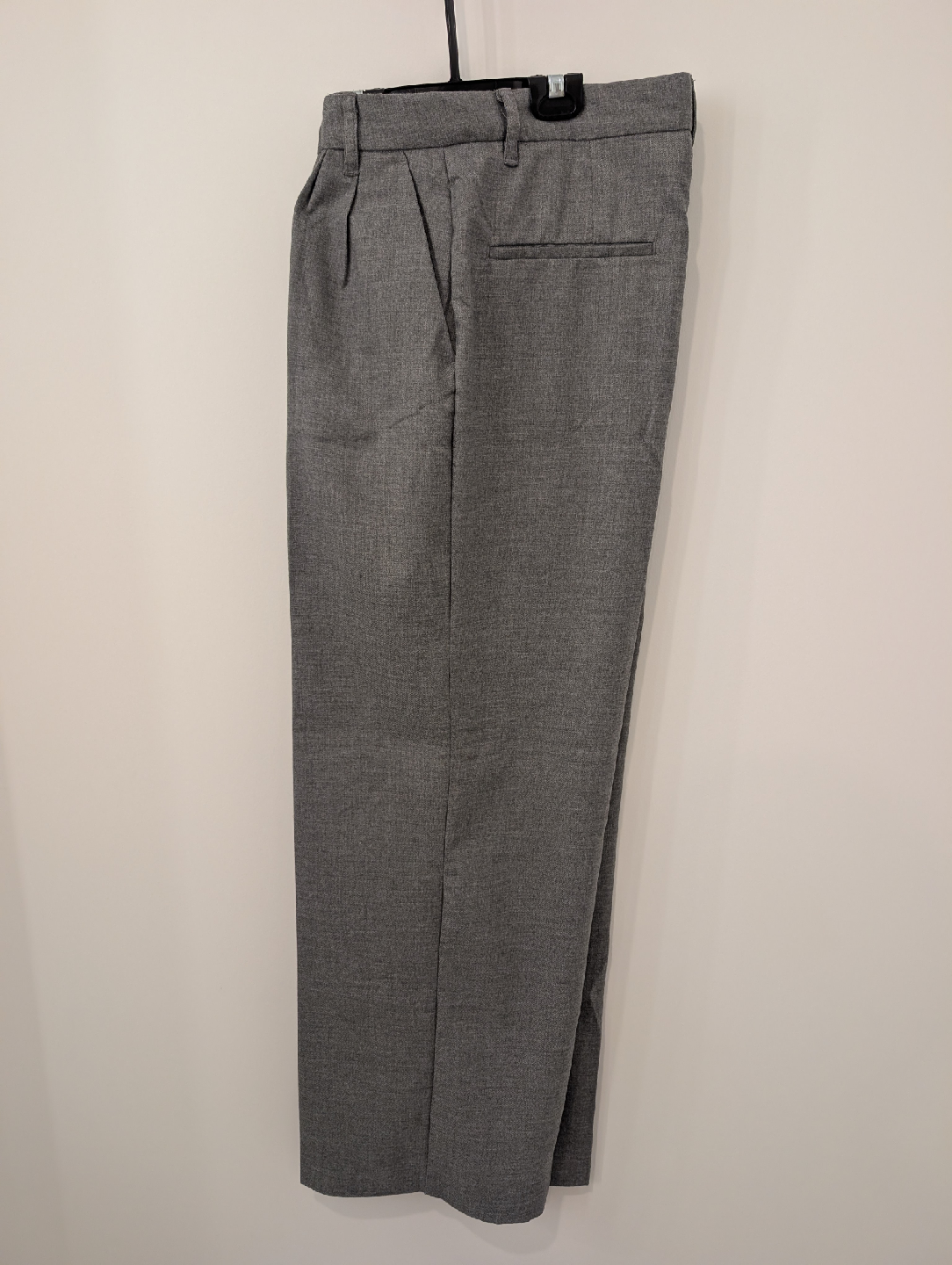 H&M Grey Pleated Wide Leg Trousers - Size 6 - photo 3