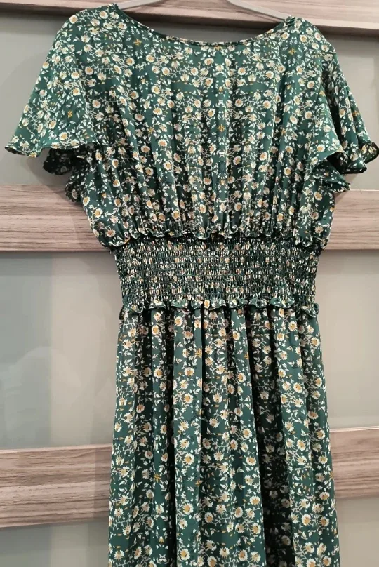 Max Studio Green Floral Dress - Size XL image indicator(5)