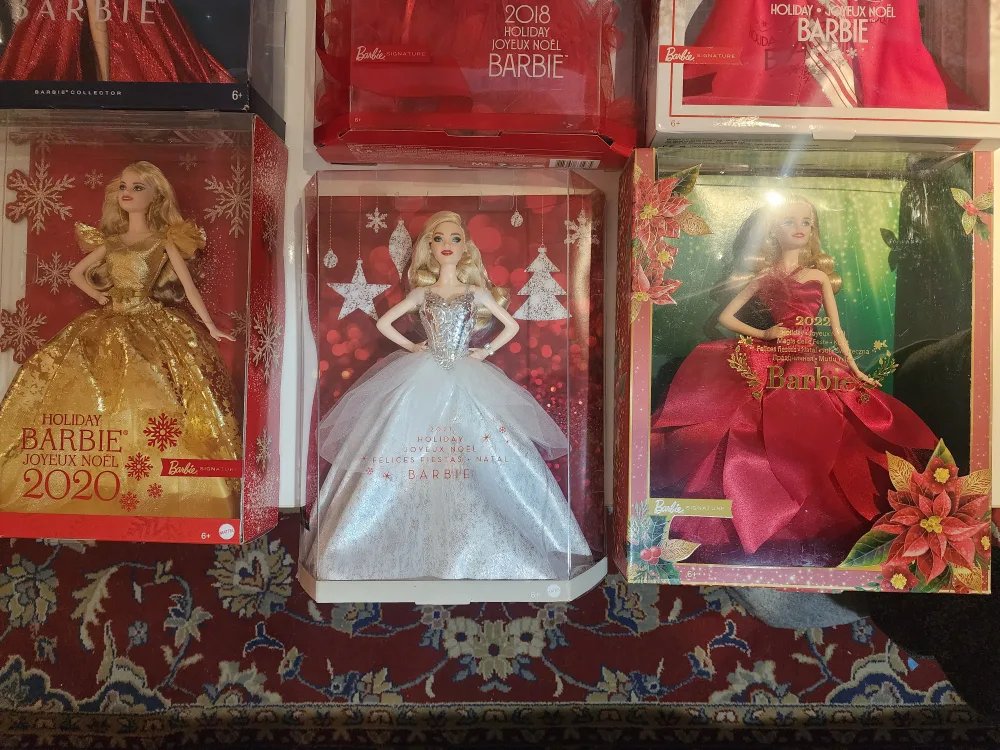 Holiday Barbie Lot 2001-2022 Not Sold Separately image indicator(6)