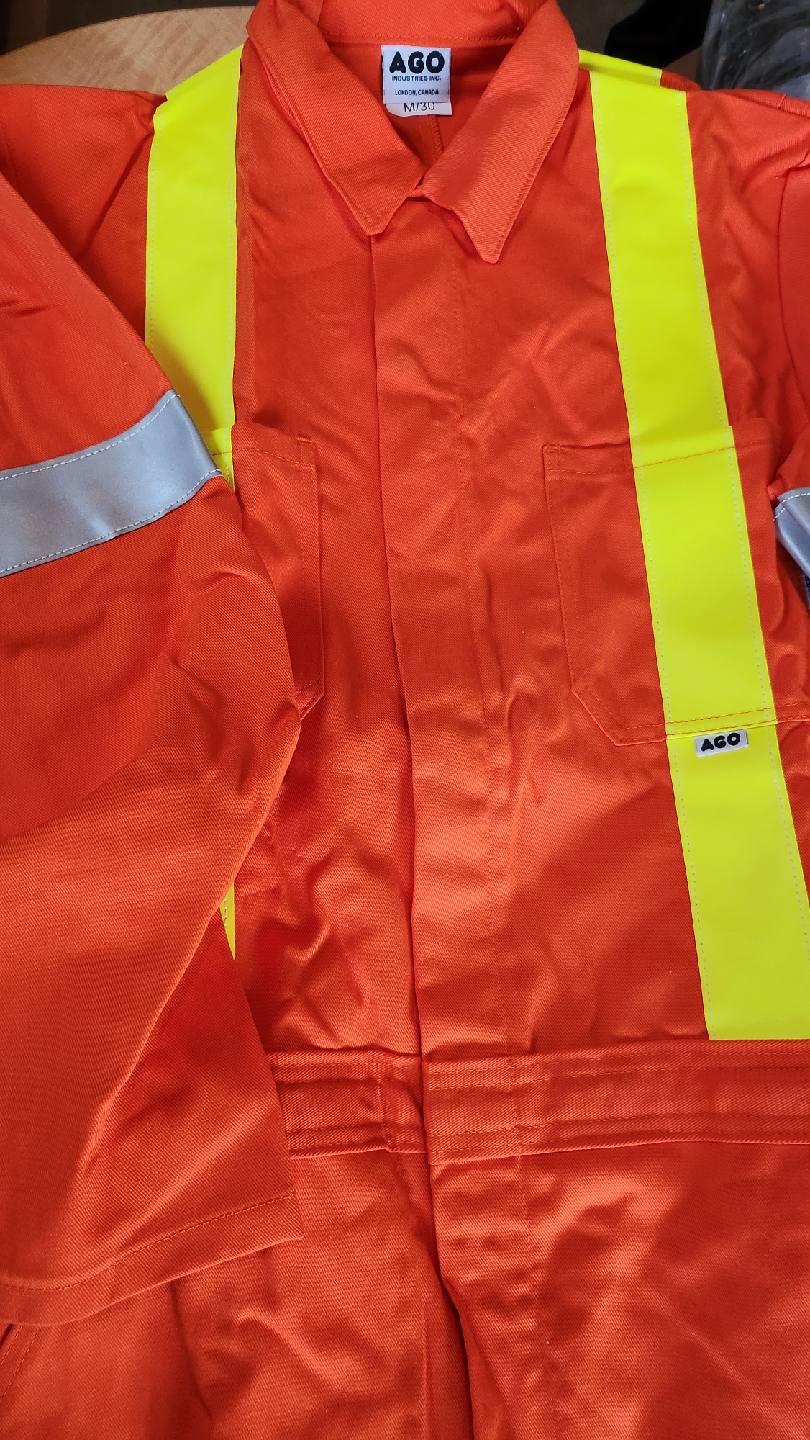 AGO Orange Safety Coverall - Size M/30