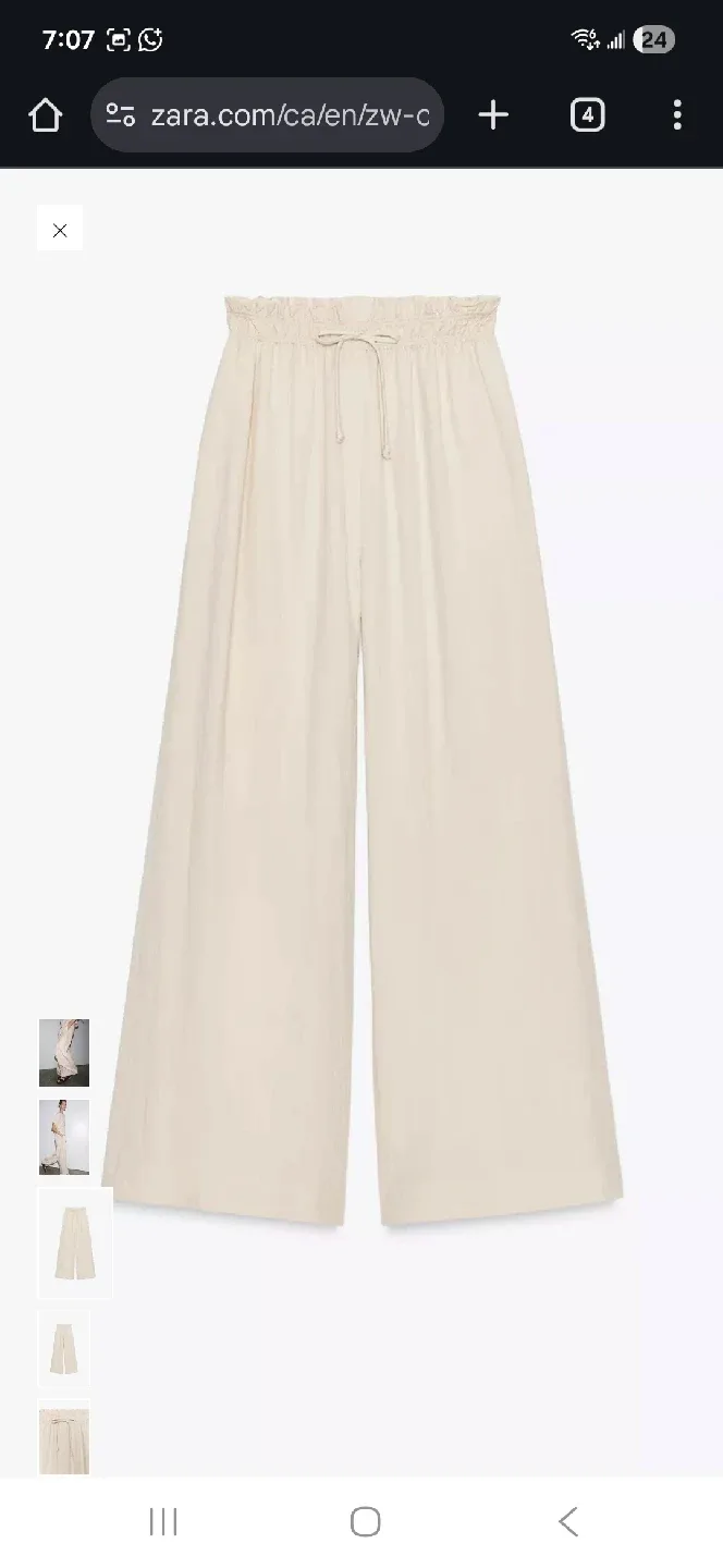 Zara Linen Blend Top & Pants Set - image indicator(6)