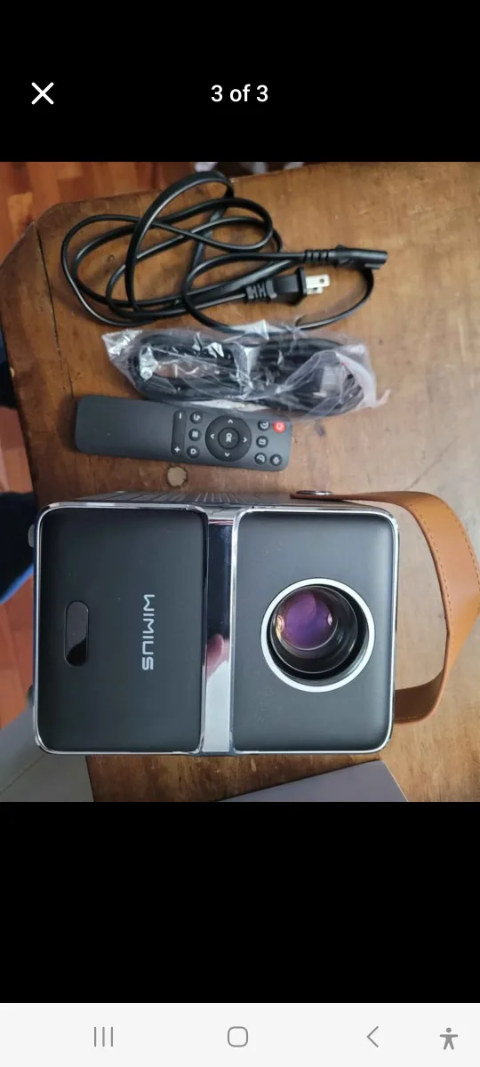 Wimius P61 Video Projector with Accessories $100