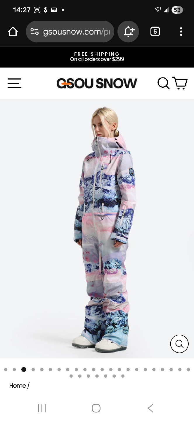 GSOU SNOW Mountain One-Piece Ski Suit - Size XS. - photo 2