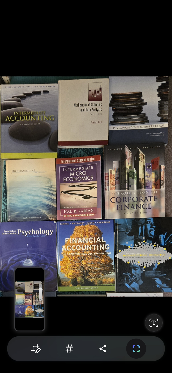 Textbooks, ask for price!