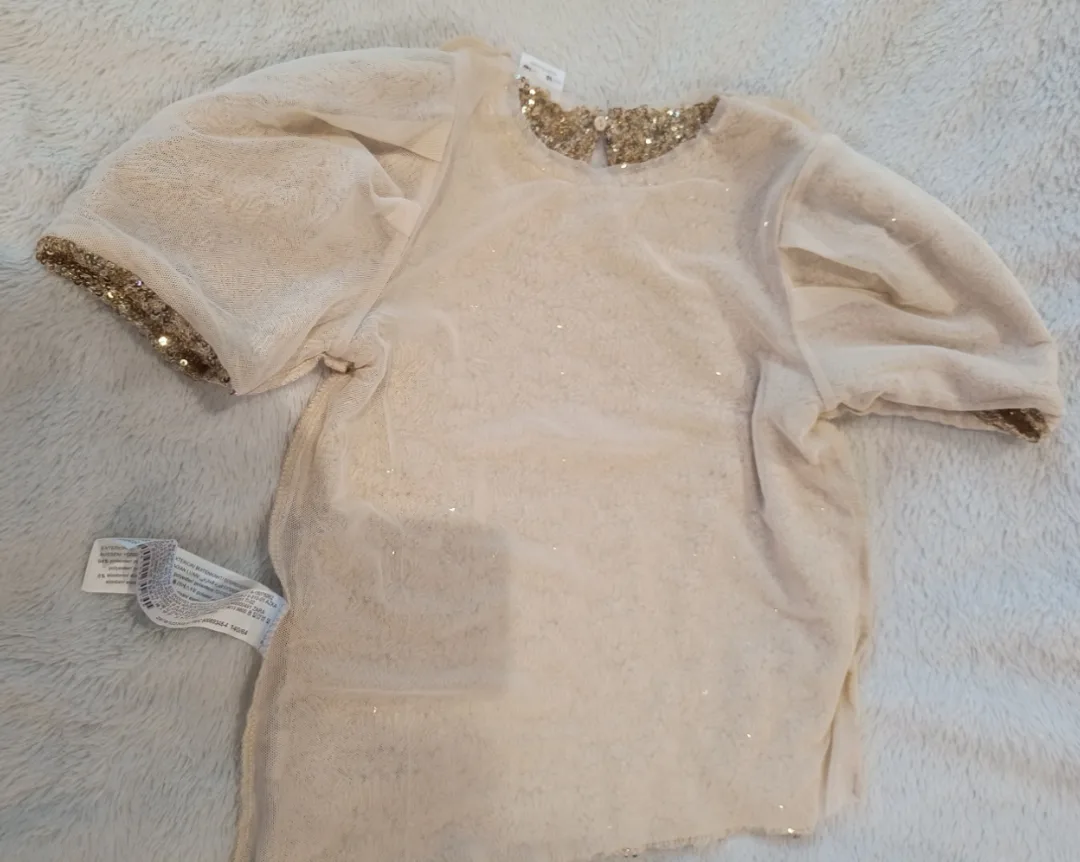 Zara Kids Sequin Top - Size 10 image indicator(6)