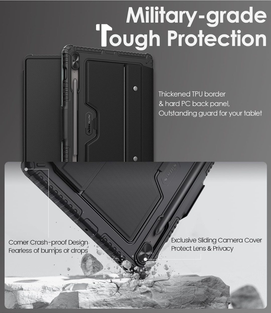 Nillkin Samsung Galaxy Tab S9+/S10+ Keyboard Case - photo 3